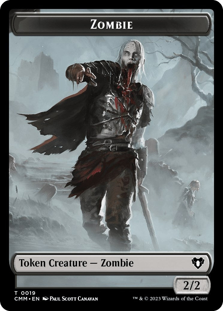 Zombie (0019) // Construct (0042) Double-Sided Token (0) [CMM] - MTG Single