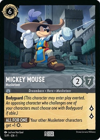 Mickey Mouse - Musketeer (11) (DLPC) - Disney Lorcana Single