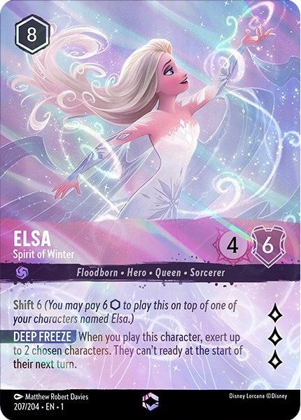 Elsa - Spirit of Winter (Enchanted) (207) (1) - Disney Lorcana Single