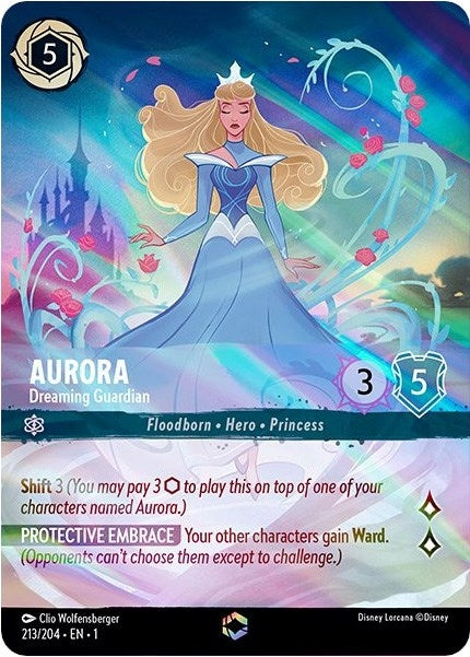 Aurora - Dreaming Guardian (Enchanted) (213) (1) - Disney Lorcana Single