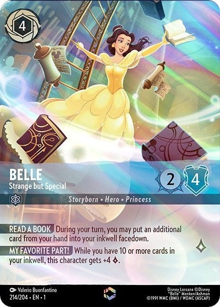 Belle - Strange but Special (Enchanted) (214) (1) - Disney Lorcana Single