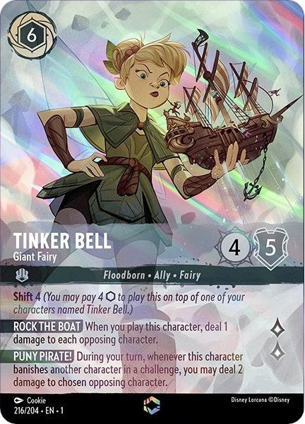 Tinker Bell - Giant Fairy (Enchanted) (216) (1) - Disney Lorcana Single