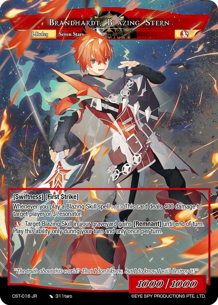 Protuberanz Star Whip // Brandhardt Blazing Stern (16) [CST] - Force of Will Single