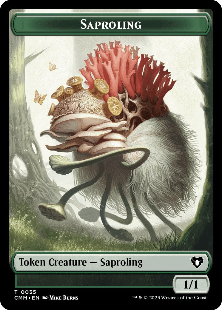 Saproling // Rat Double-Sided Token (0) [CMM] - MTG Single