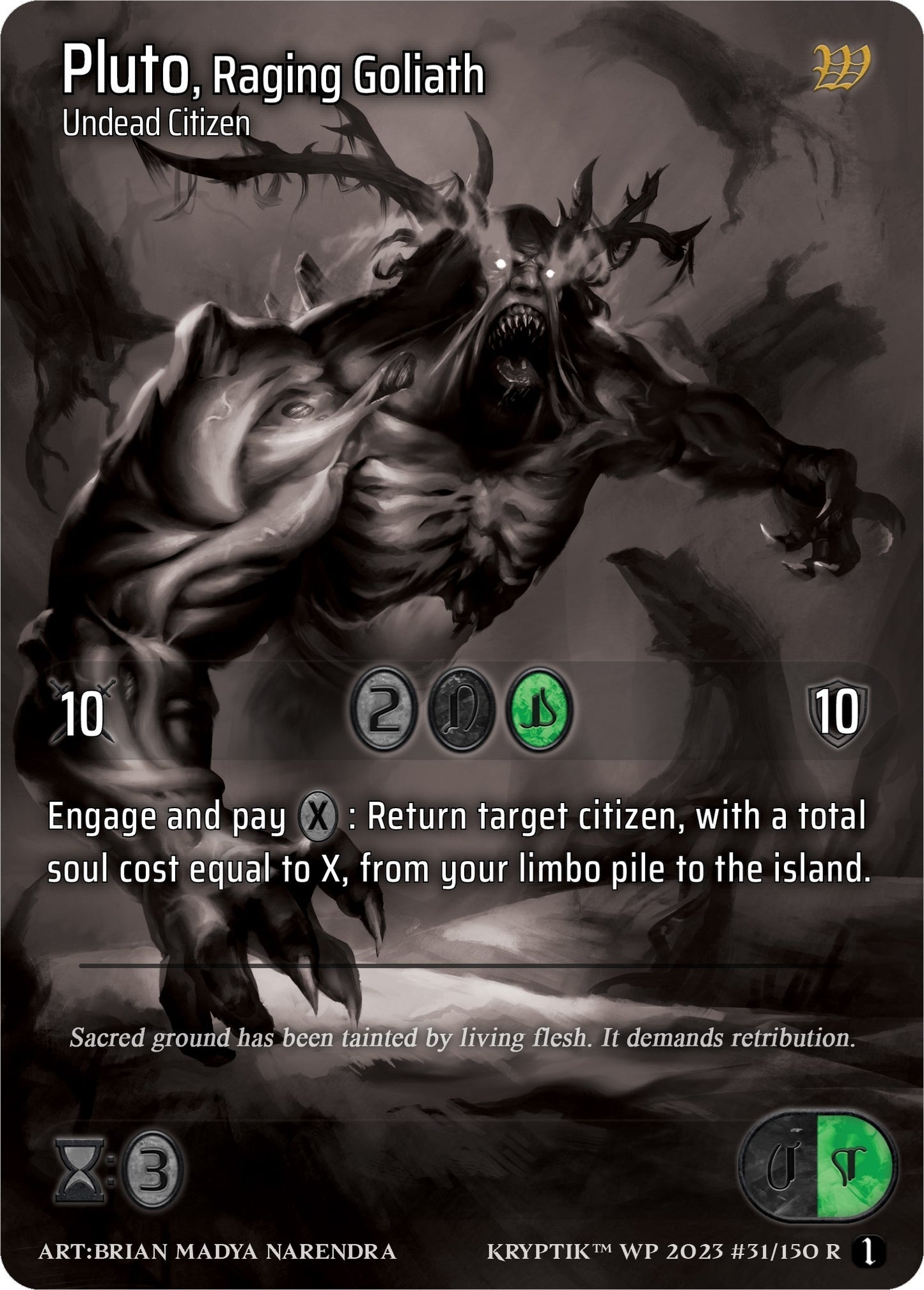 Pluto Raging Goliath (31) [KPTGC] - Kryptik TCG Single