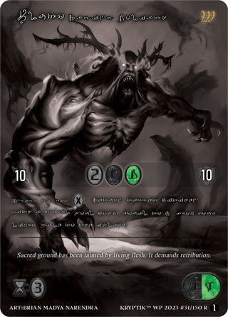 Pluto Raging Goliath (Silver Kryptik Language) (31) [KPTGC] - Kryptik TCG Single
