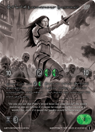 Sylvi Cadaverous Captain (Silver Kryptik Language) (32) [KPTGC] - Kryptik TCG Single