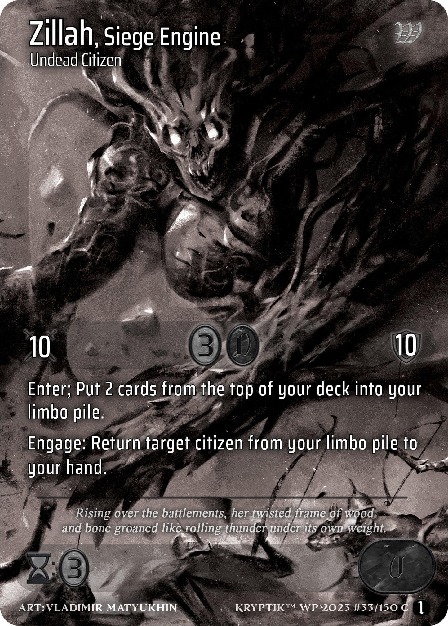 Zillah Siege Engine (33) [KPTGC] - Kryptik TCG Single