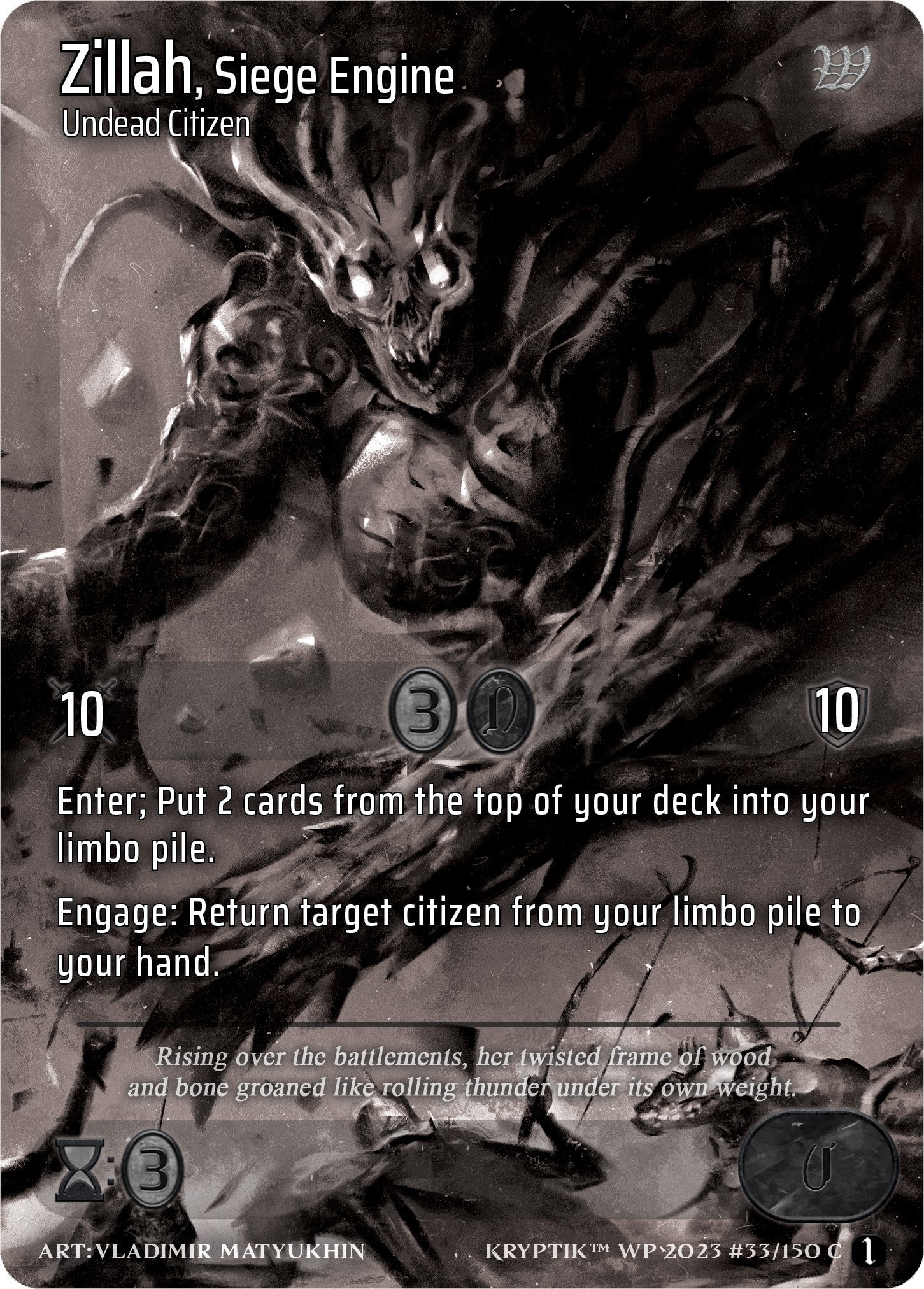 Zillah Siege Engine (33) [KPTGC] - Kryptik TCG Single