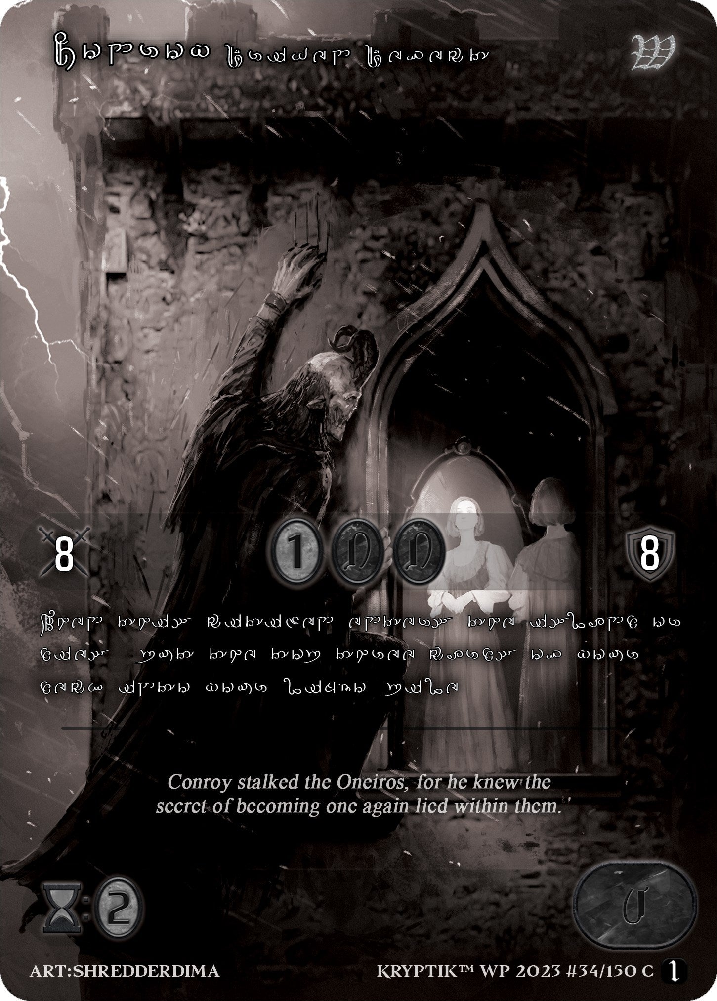 Conroy Driven Defect (Silver Kryptik Language) (34) [KPTGC] - Kryptik TCG Single
