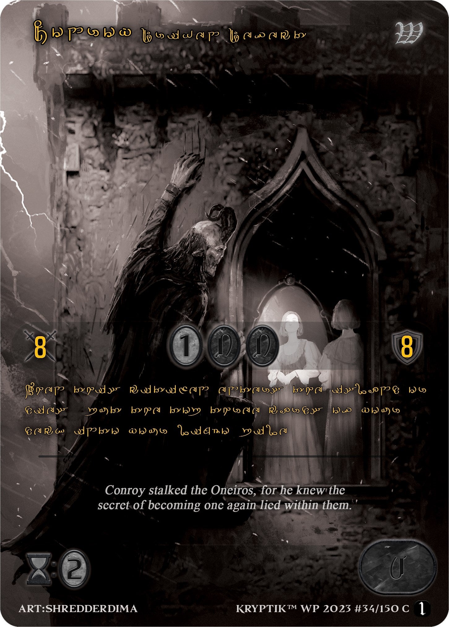 Conroy Driven Defect (Gold Kryptik Language) (34) [KPTGC] - Kryptik TCG Single