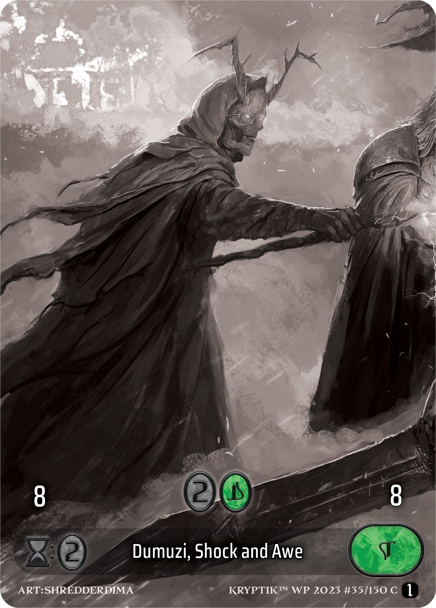 Dumuzi Shock and Awe (Box Topper) (35) [KPTGC] - Kryptik TCG Single