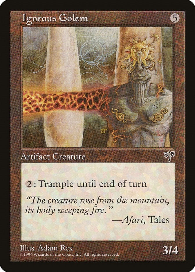 Igneous Golem [MIR] - MTG Single