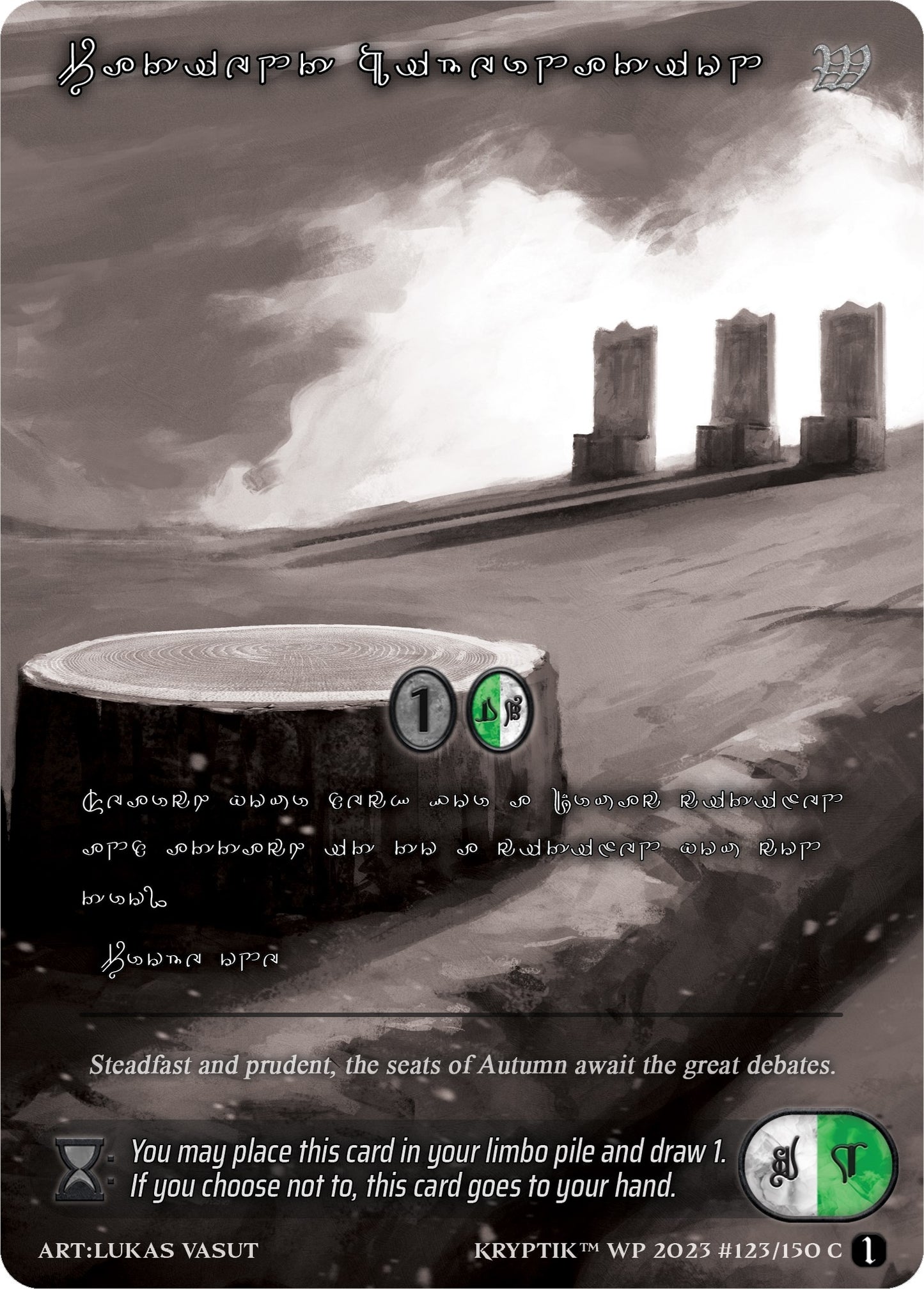 Patient Hibernation (Silver Kryptik Language) (123) [KPTGC] - Kryptik TCG Single