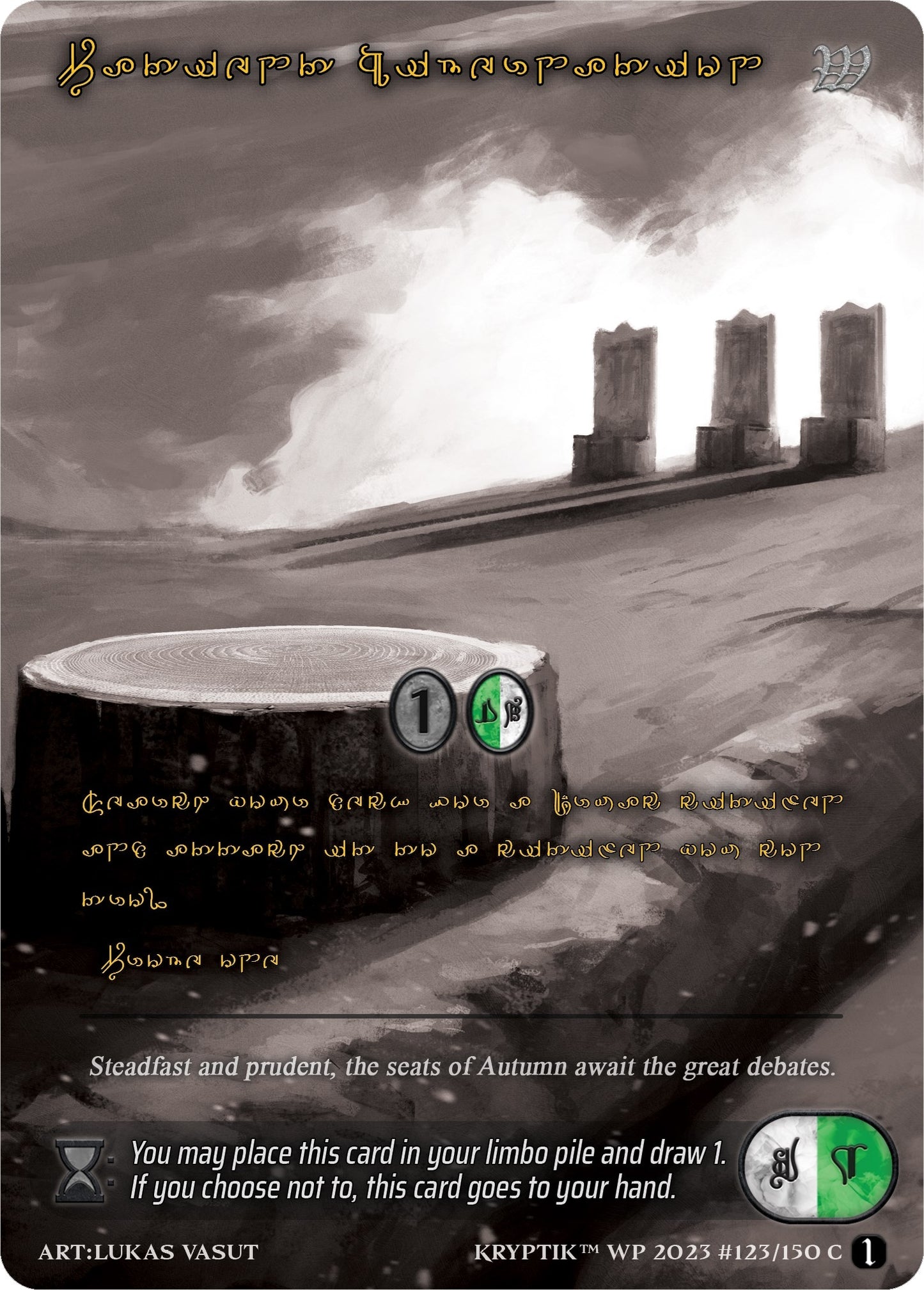 Patient Hibernation (Gold Kryptik Language) (123) [KPTGC] - Kryptik TCG Single