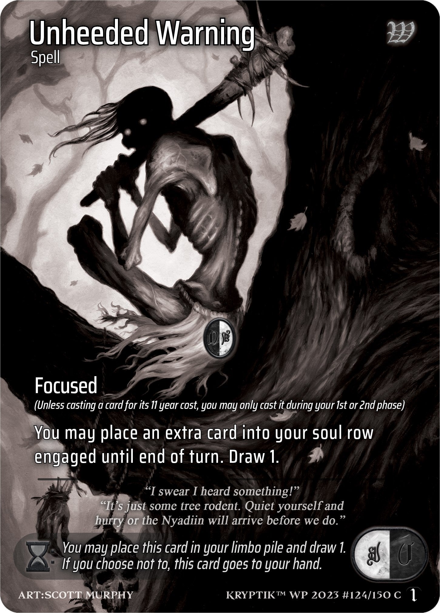 Unheeded Warning (124) [KPTGC] - Kryptik TCG Single