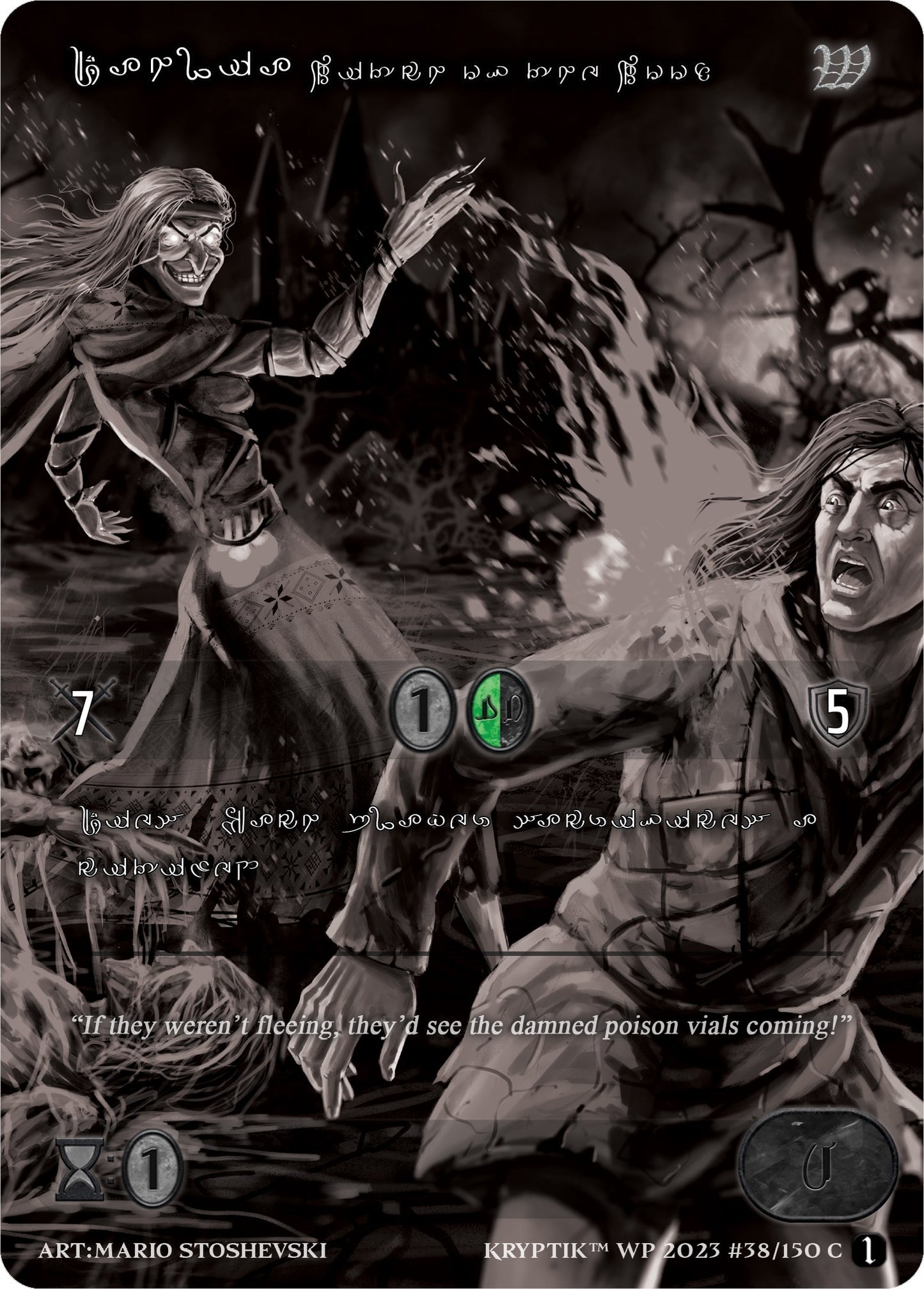 Dahlia Witch of the Wood (Silver Kryptik Language) (38) [KPTGC] - Kryptik TCG Single