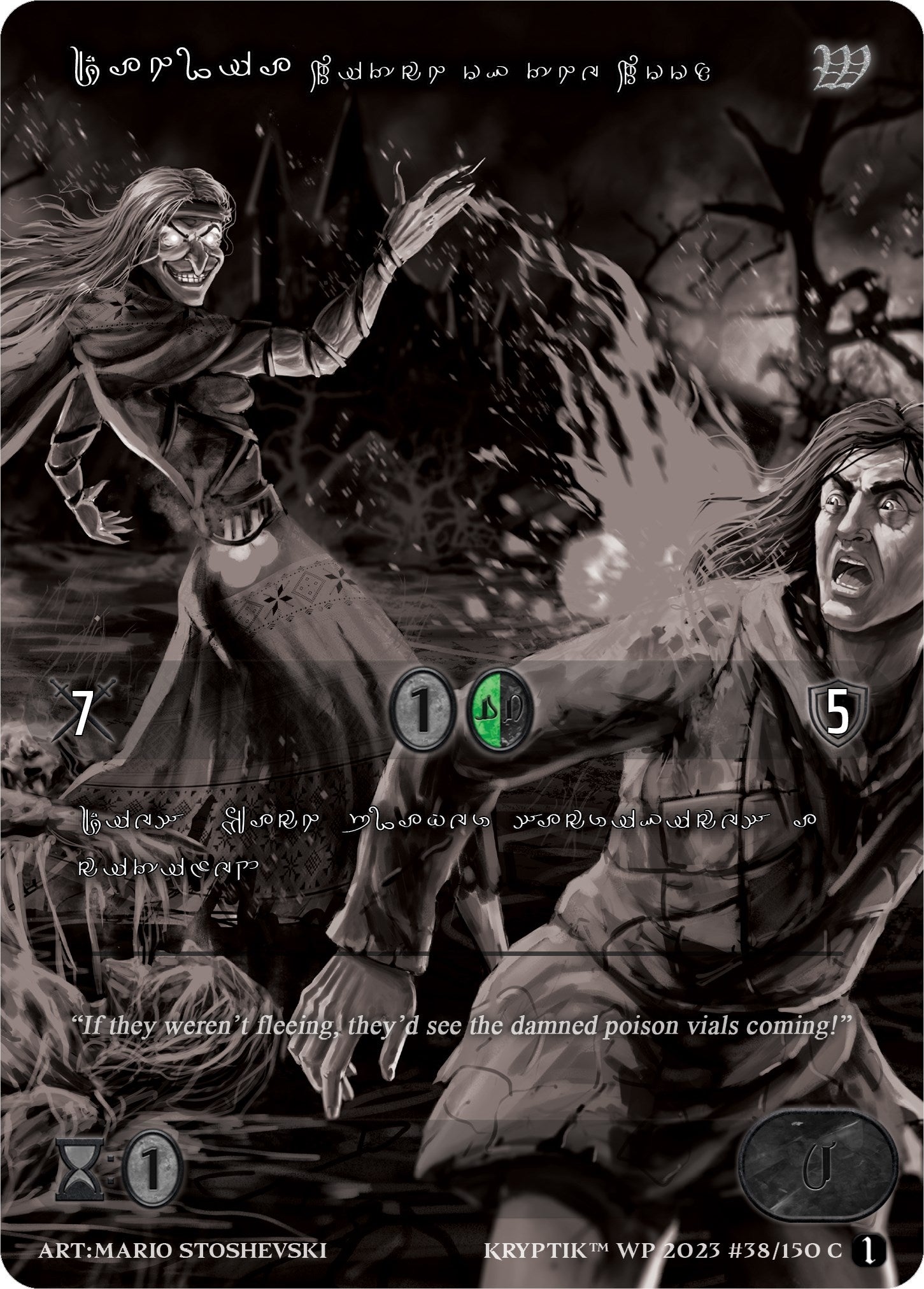 Dahlia Witch of the Wood (Silver Kryptik Language) (38) [KPTGC] - Kryptik TCG Single