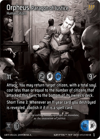 Orpheus Paragon of Justice (5) [KPTGC] - Kryptik TCG Single