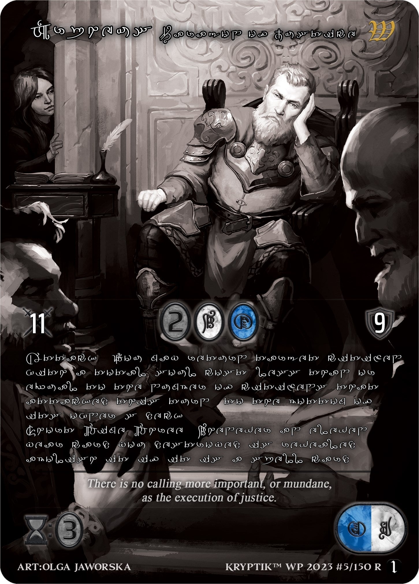 Orpheus Paragon of Justice (Silver Kryptik Language) (5) [KPTGC] - Kryptik TCG Single