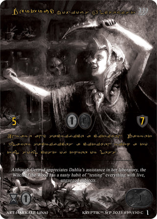 Gertrud Noxious Alchemist (Gold Kryptik Language) (39) [KPTGC] - Kryptik TCG Single