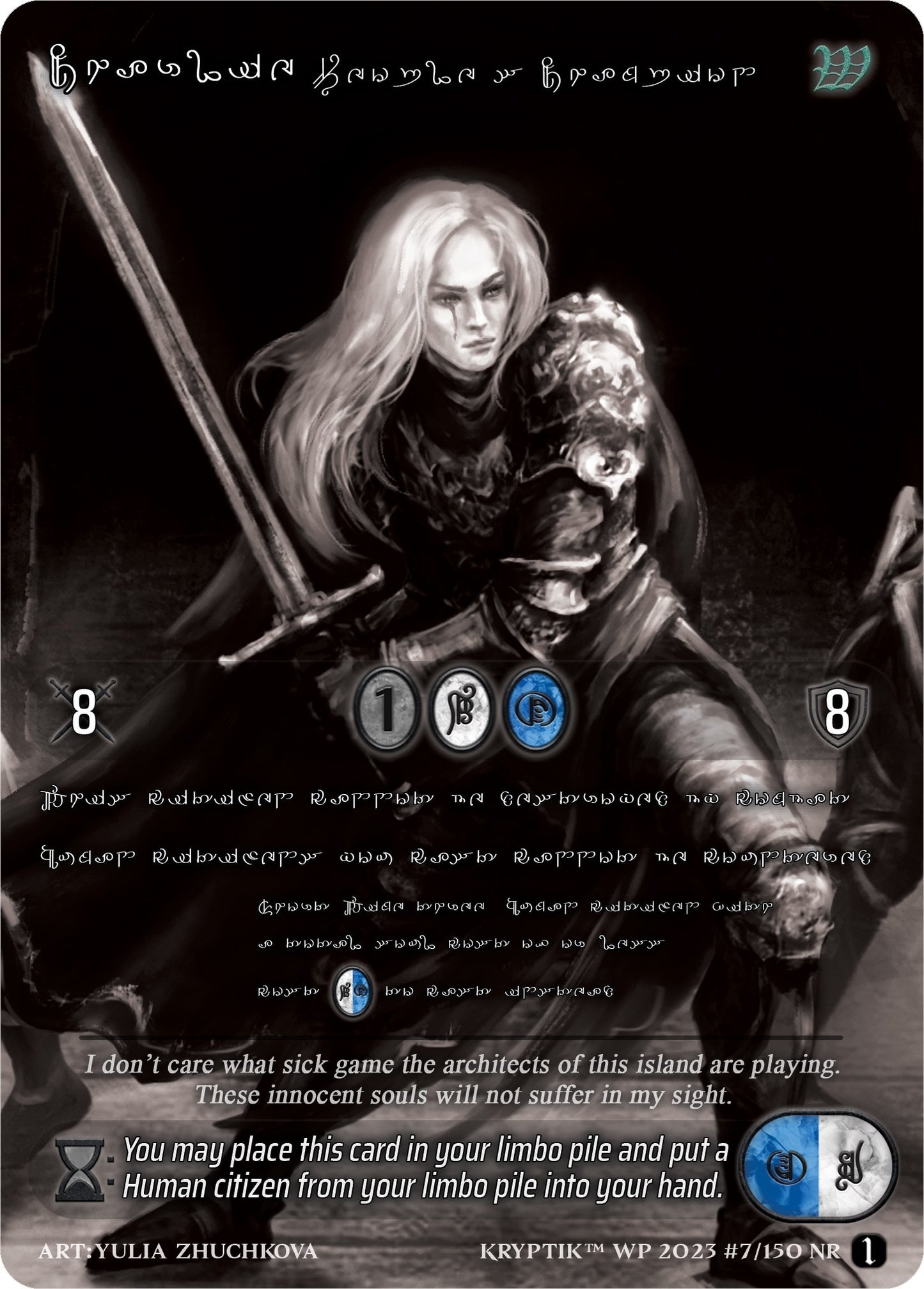Charlie People’s Champion (Silver Kryptik Language) (7) [KPTGC] - Kryptik TCG Single
