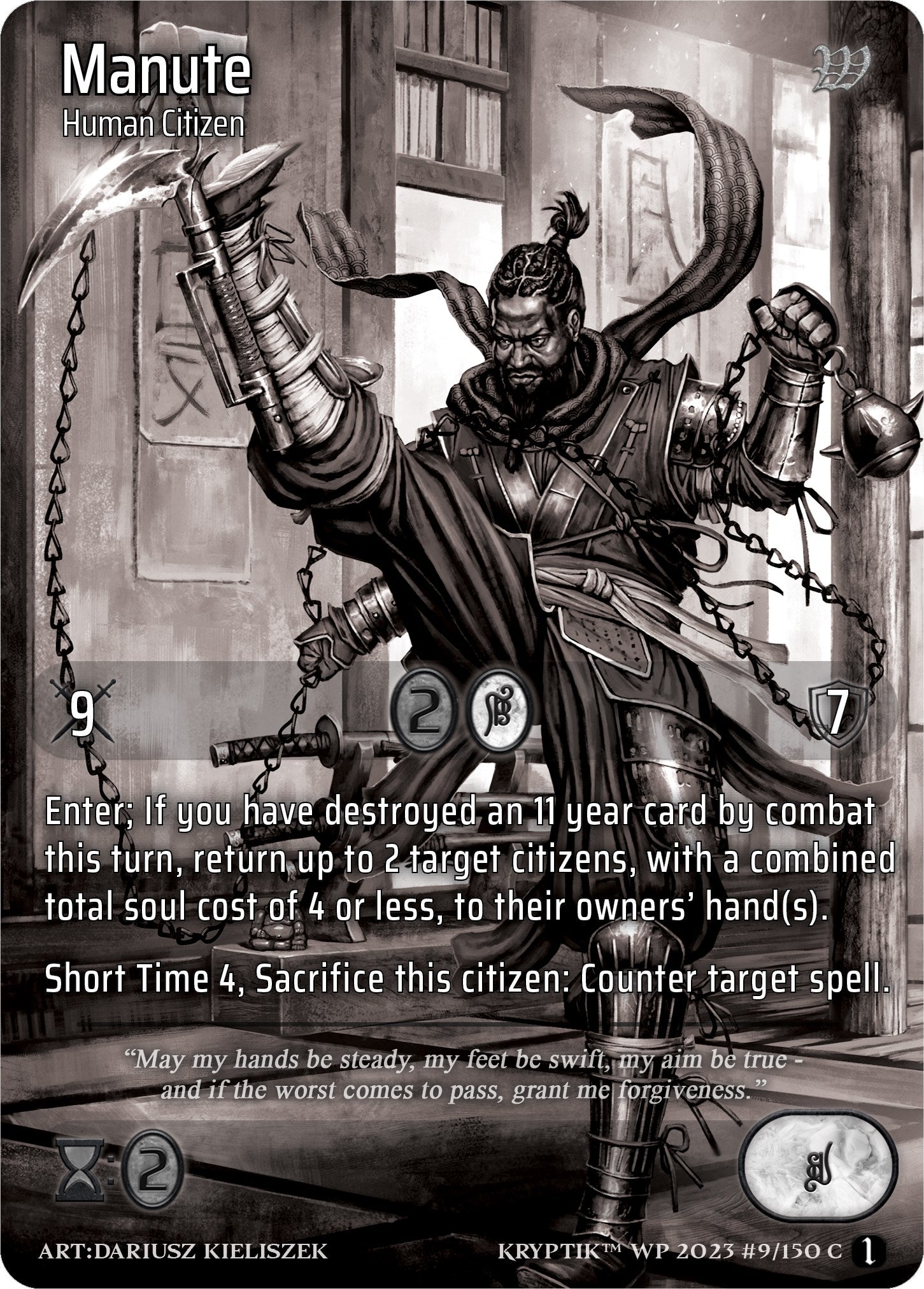 Manute (9) [KPTGC] - Kryptik TCG Single