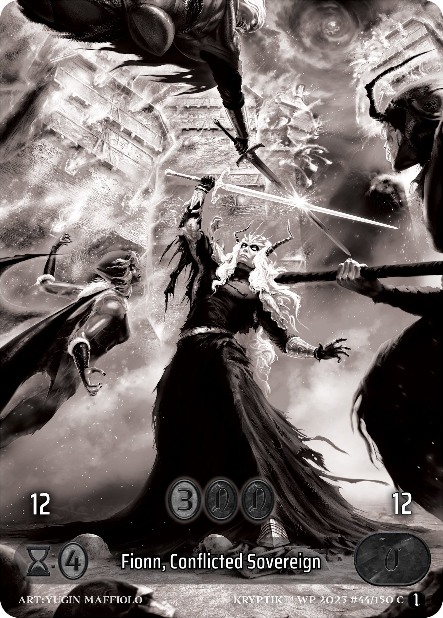 Fionn Conflicted Sovereign (Box Topper) (44) [KPTGC] - Kryptik TCG Single