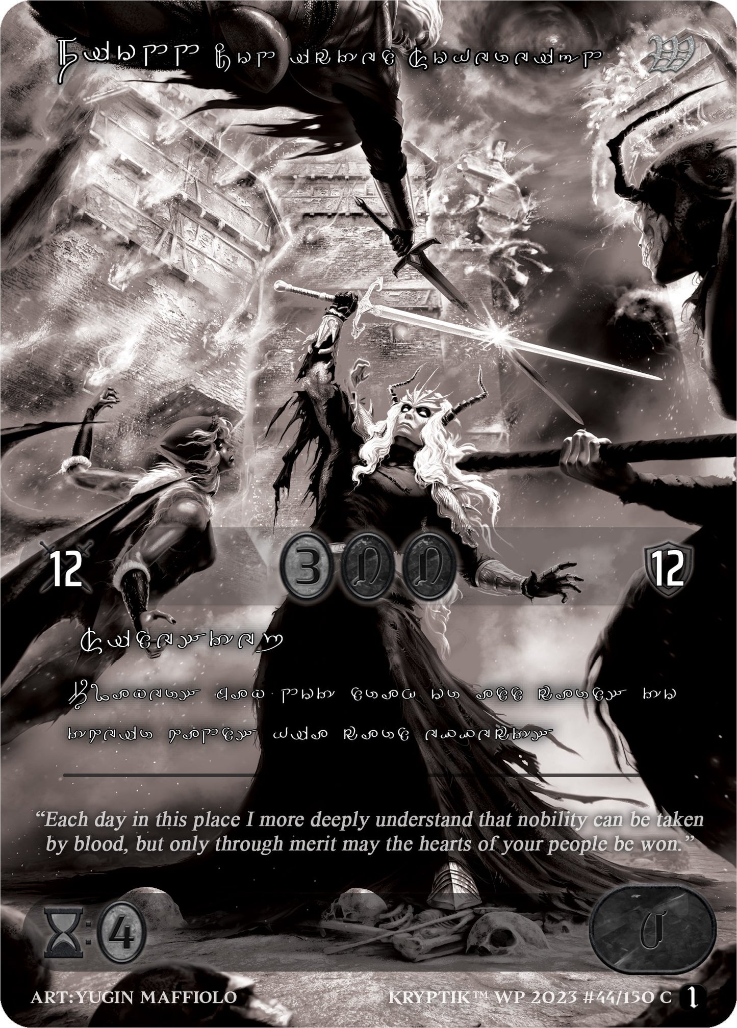 Fionn Conflicted Sovereign (Silver Kryptik Language) (44) [KPTGC] - Kryptik TCG Single