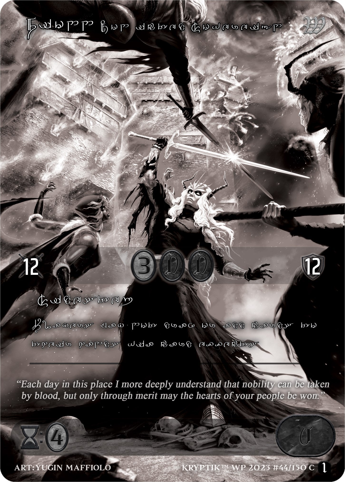 Fionn Conflicted Sovereign (Silver Kryptik Language) (44) [KPTGC] - Kryptik TCG Single