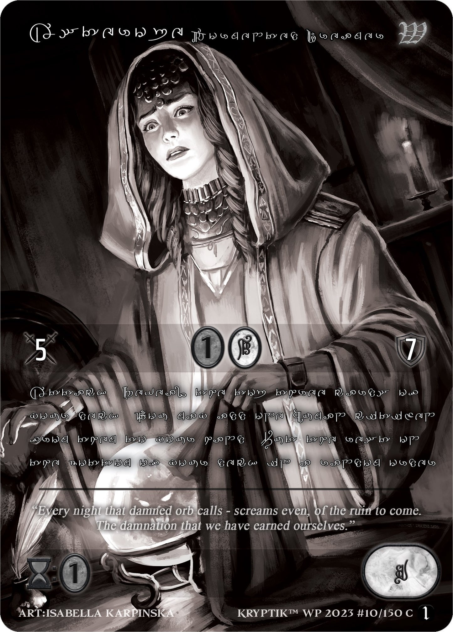Asterope Tormented Dreamer (Silver Kryptik Language) (10) [KPTGC] - Kryptik TCG Single