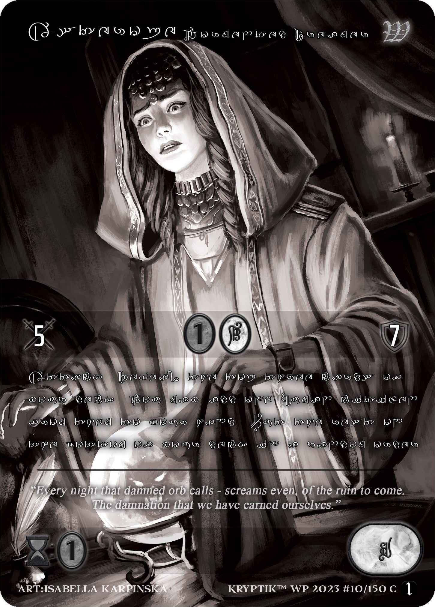 Asterope Tormented Dreamer (Silver Kryptik Language) (10) [KPTGC] - Kryptik TCG Single