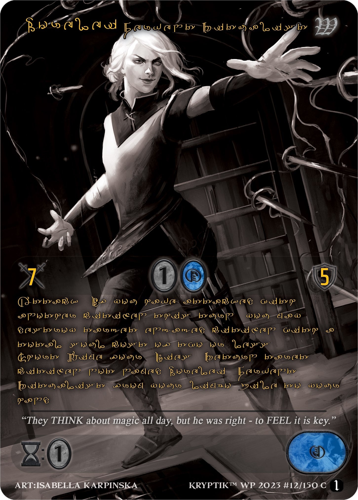 Lorelei Fervent Ritualist (Gold Kryptik Language) (12) [KPTGC] - Kryptik TCG Single