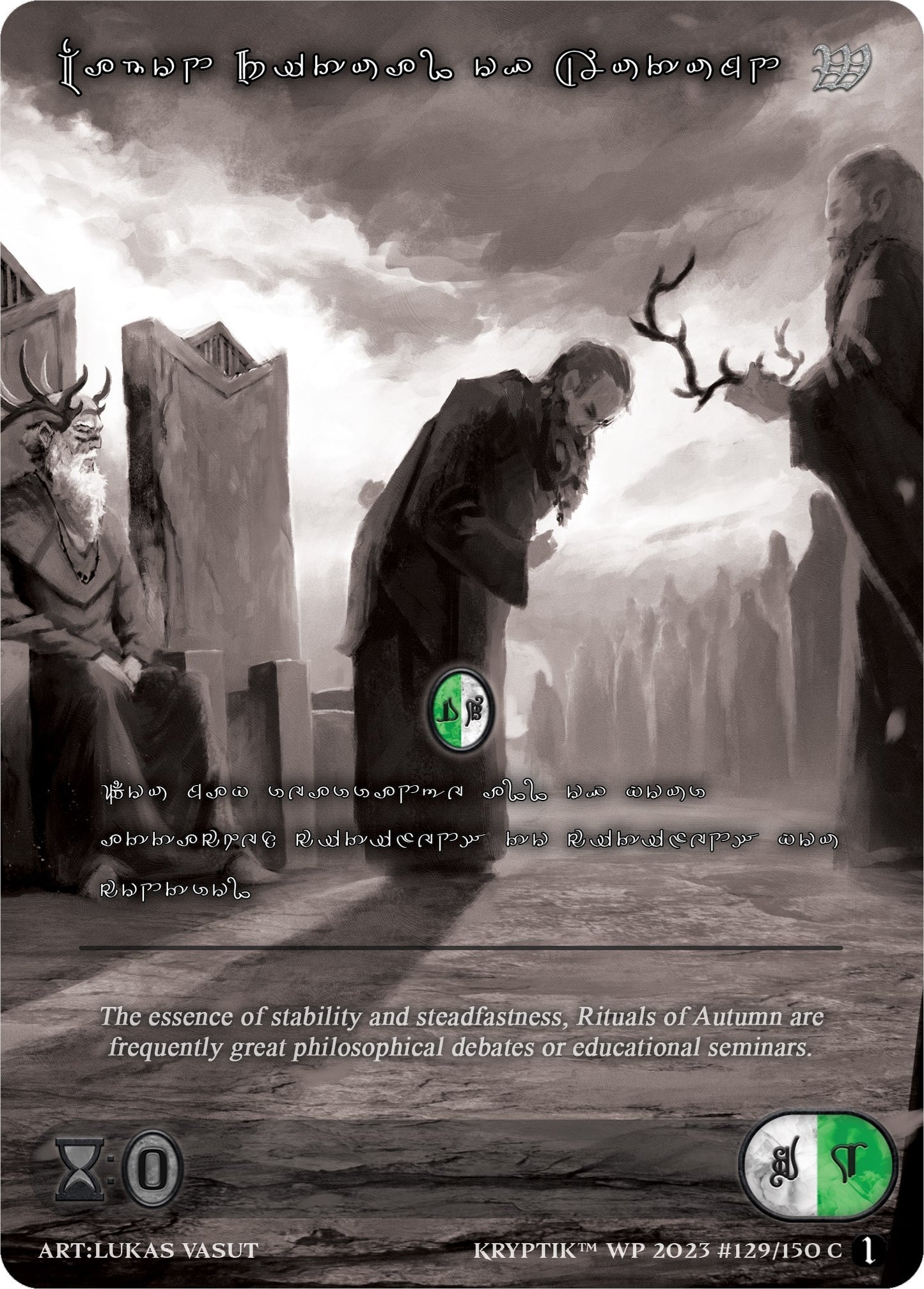 Mabon Ritual of Autumn (Silver Kryptik Language) (129) [KPTGC] - Kryptik TCG Single