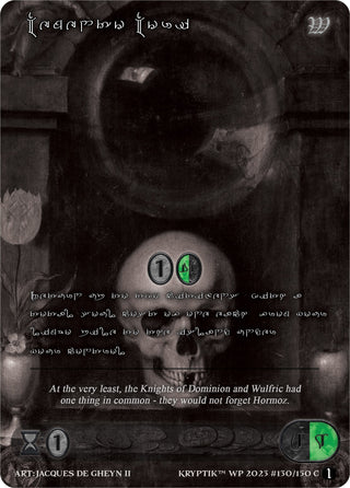 Memento Mori (Silver Kryptik Language) (130) [KPTGC] - Kryptik TCG Single