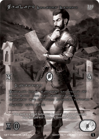 Weiland Dubious Deputy (Silver Kryptik Language) (14) [KPTGC] - Kryptik TCG Single