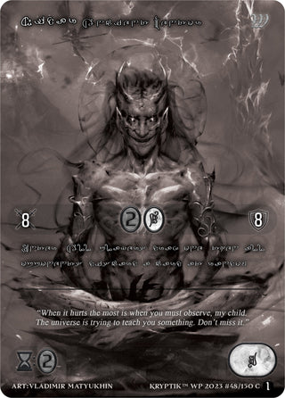 Nidar Ancient Mentor (Silver Kryptik Language) (48) [KPTGC] - Kryptik TCG Single