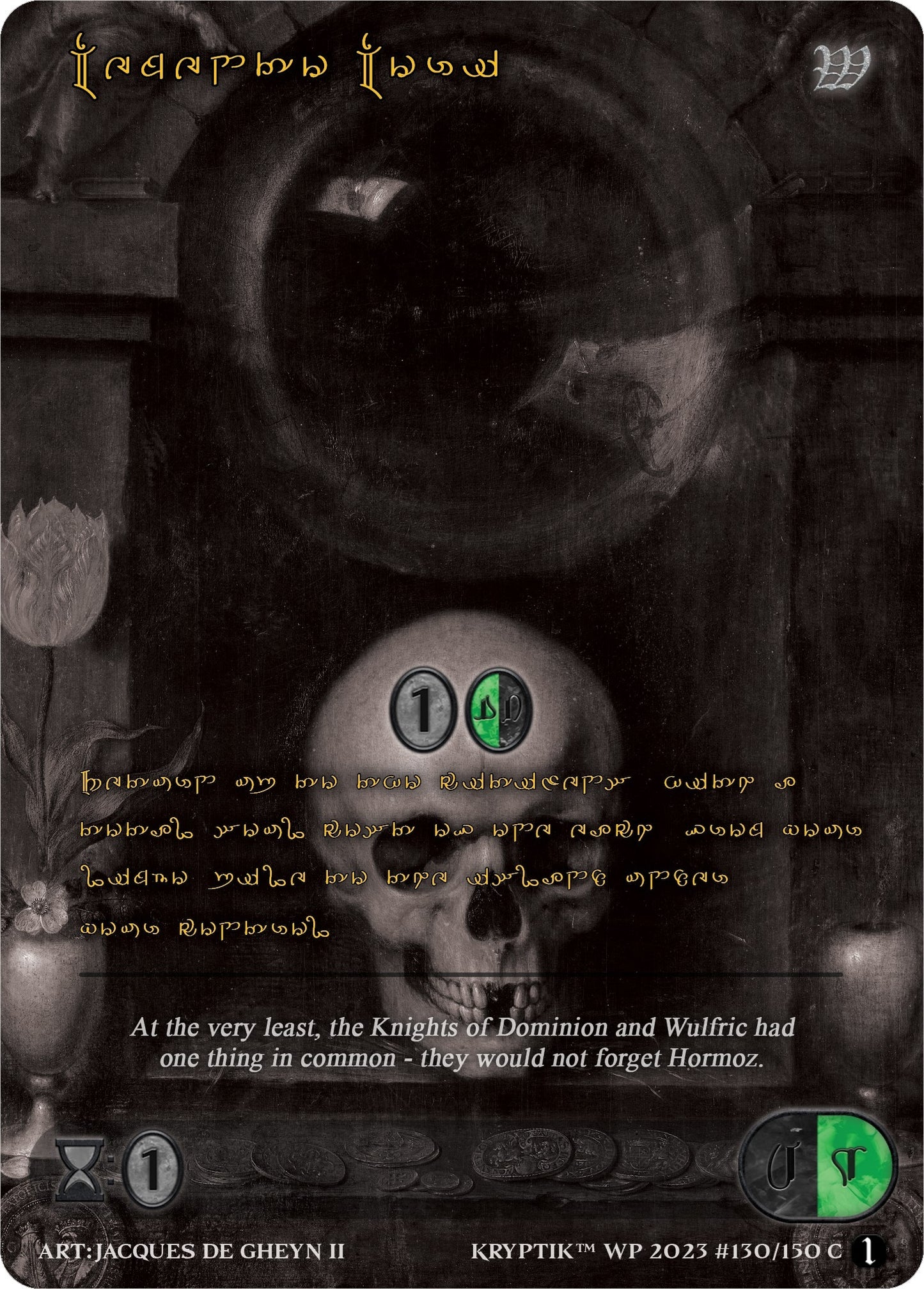 Memento Mori (Gold Kryptik Language) (130) [KPTGC] - Kryptik TCG Single