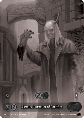 Alemus Purveyor of Sacrifice (Box Topper) (50) [KPTGC] - Kryptik TCG Single