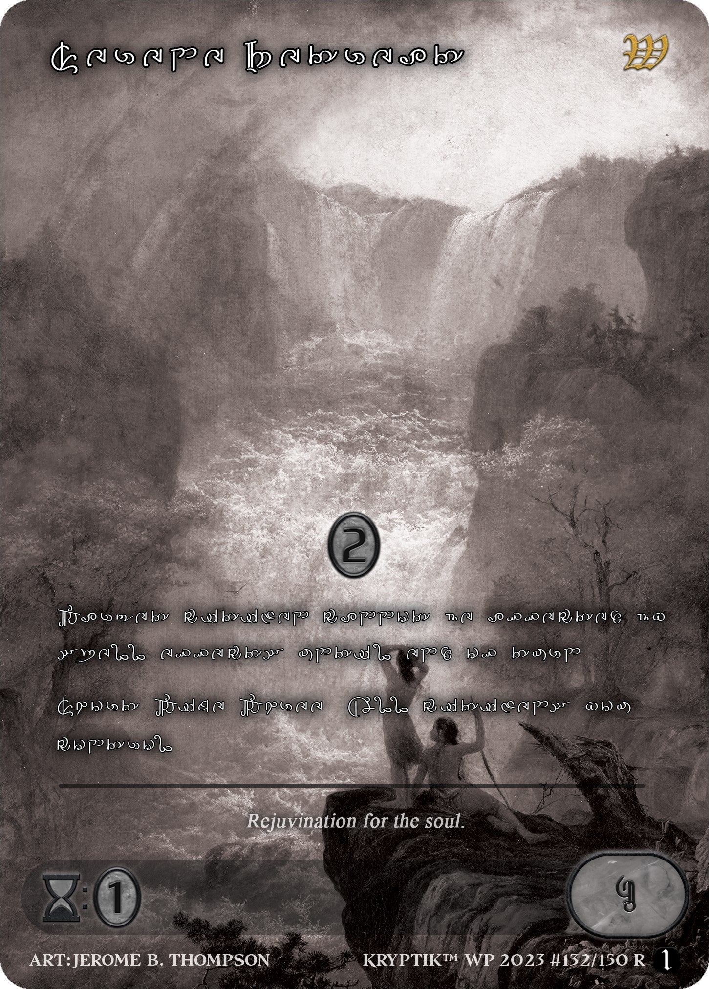 Serene Retreat (Silver Kryptik Language) (132) [KPTGC] - Kryptik TCG Single