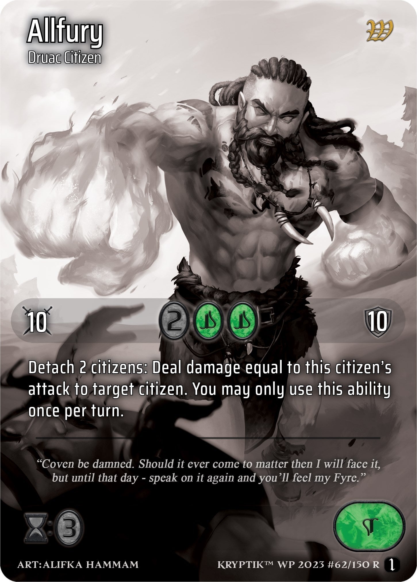 Allfury (62) [KPTGC] - Kryptik TCG Single