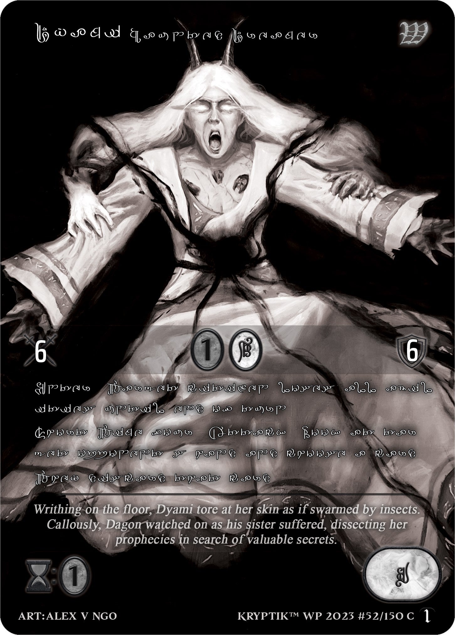 Dyami Haunted Dreamer (Silver Kryptik Language) (52) [KPTGC] - Kryptik TCG Single