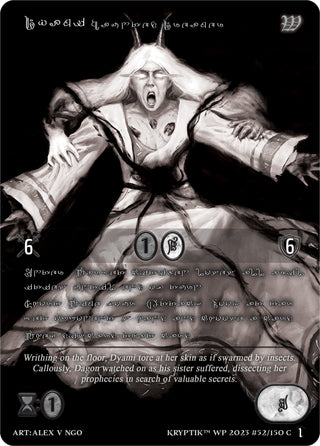Dyami Haunted Dreamer (Silver Kryptik Language) (52) [KPTGC] - Kryptik TCG Single