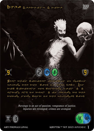 Rhea Seething Spite (Gold Kryptik Language) (19) [KPTGC] - Kryptik TCG Single