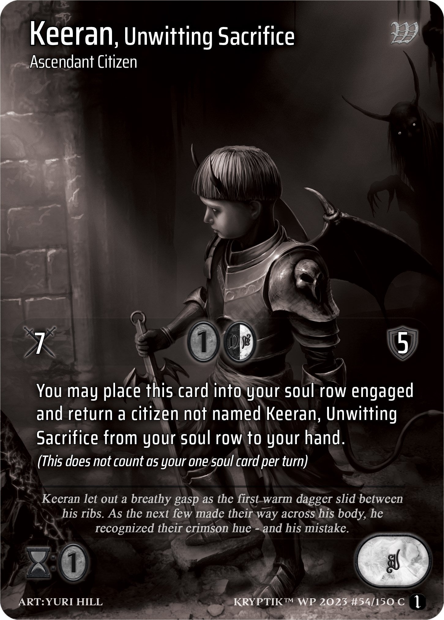 Keeran Unwitting Sacrifice (54) [KPTGC] - Kryptik TCG Single