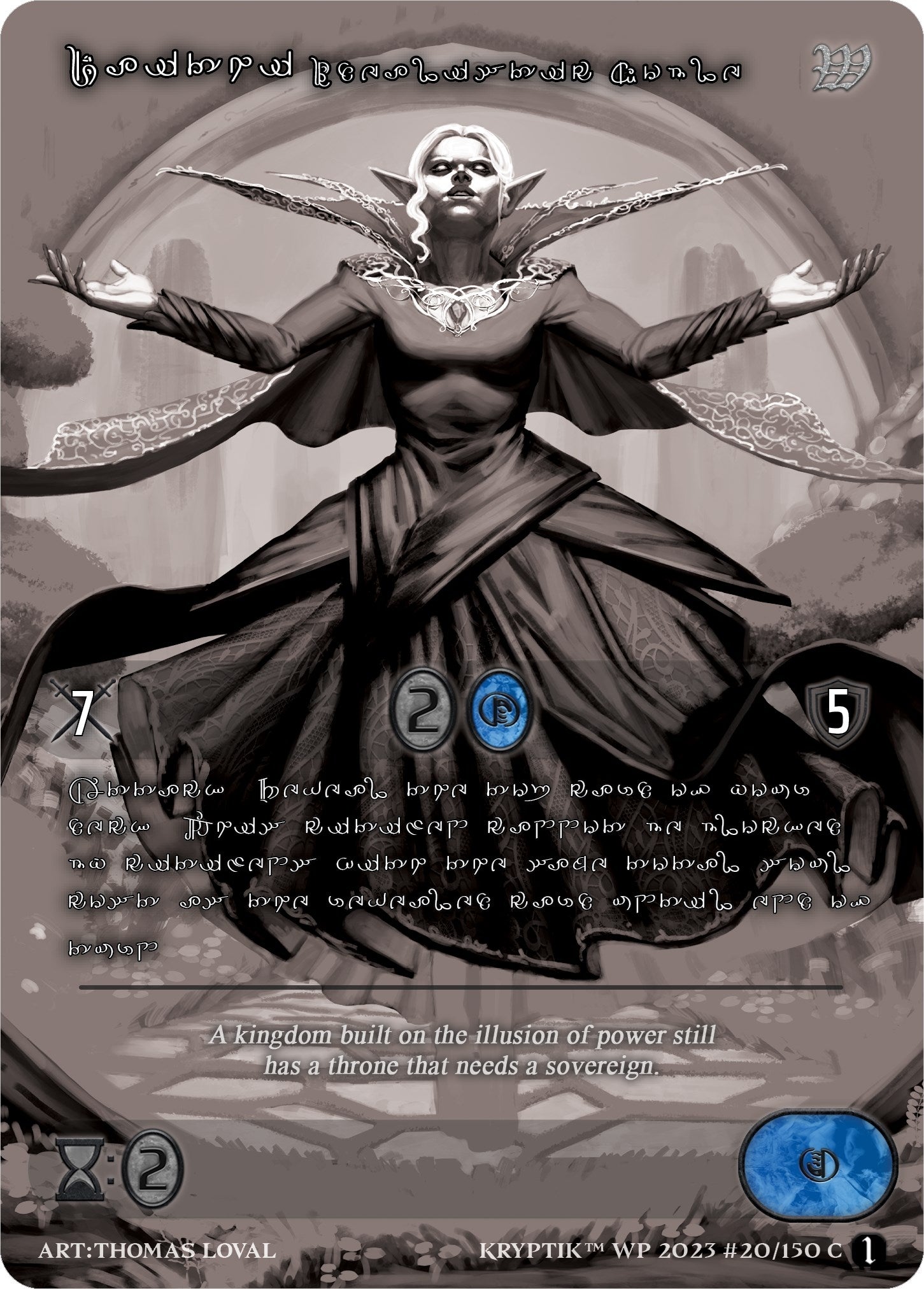 Daithi Idealistic Noble (Silver Kryptik Language) (20) [KPTGC] - Kryptik TCG Single