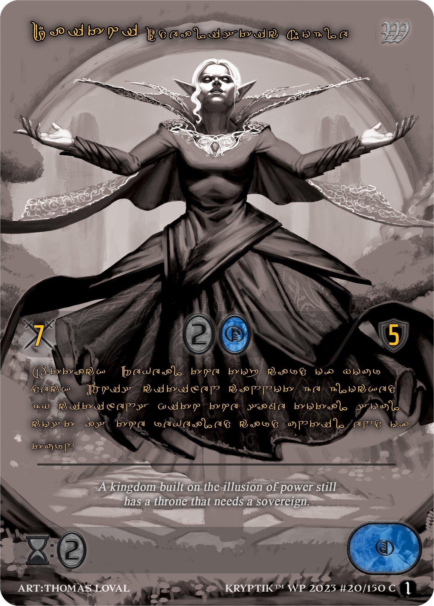 Daithi Idealistic Noble (Gold Kryptik Language) (20) [KPTGC] - Kryptik TCG Single