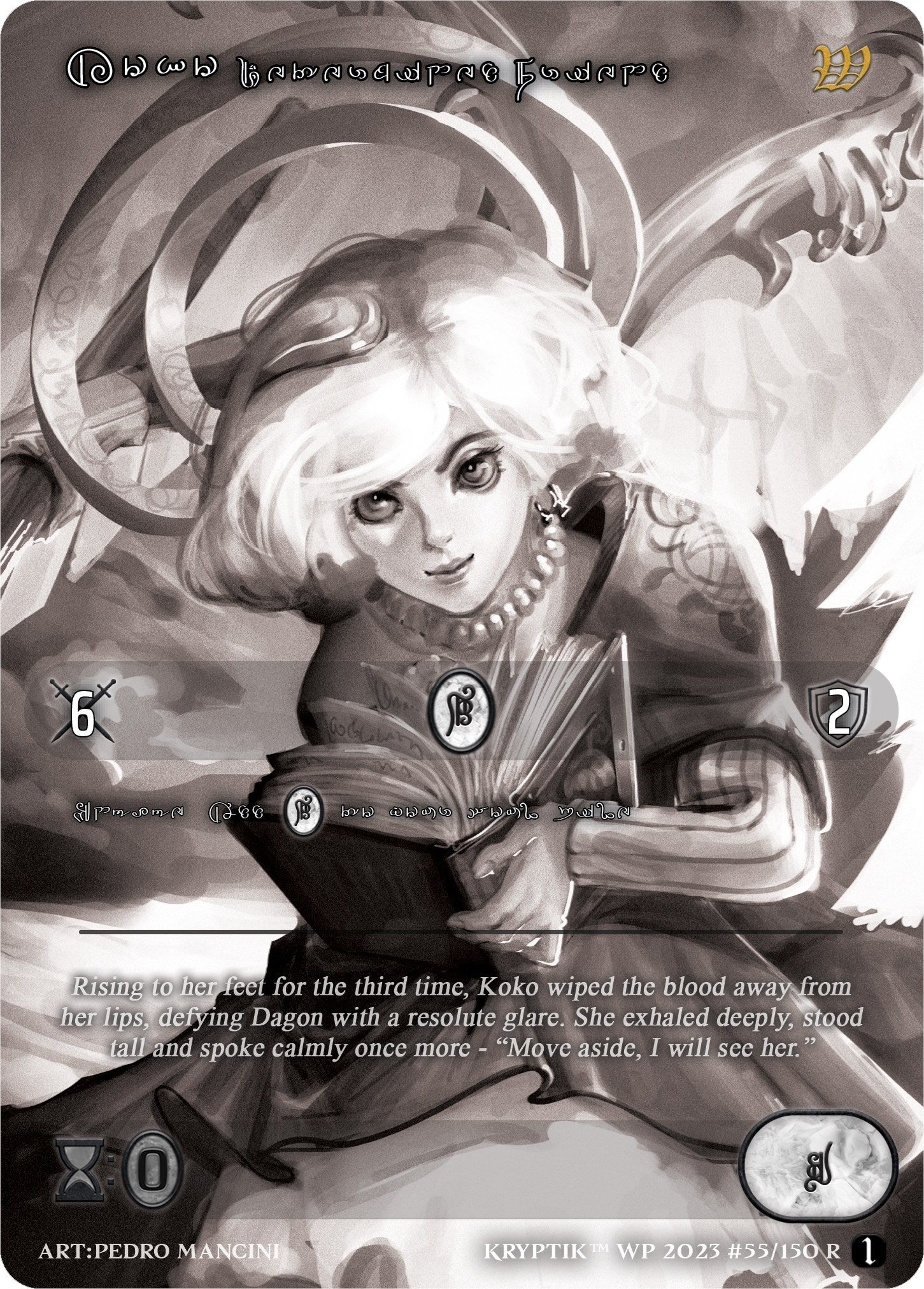 Koko Determined Friend (Silver Kryptik Language) (55) [KPTGC] - Kryptik TCG Single