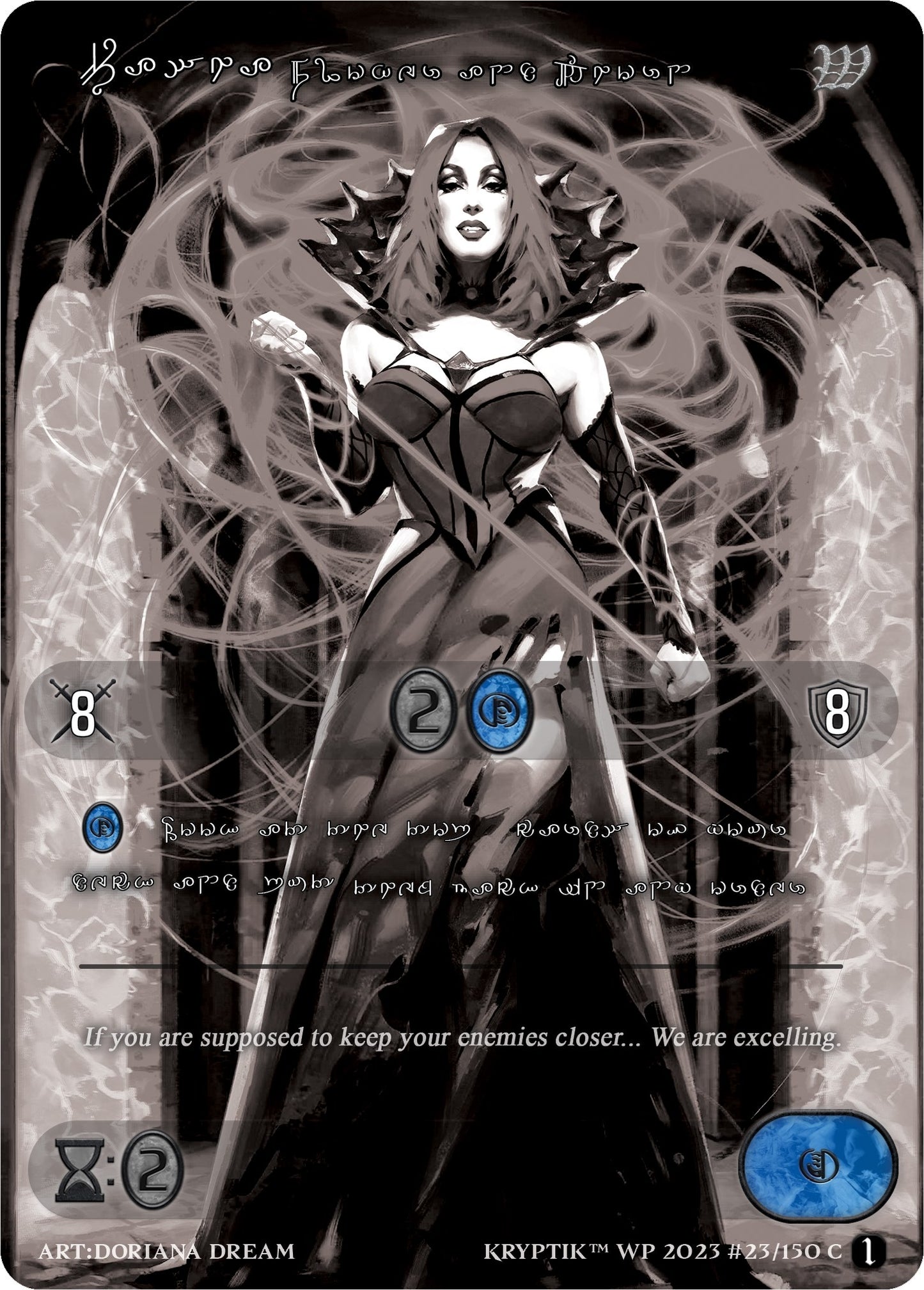 Pasha Flower and Thorn (Silver Kryptik Language) (23) [KPTGC] - Kryptik TCG Single