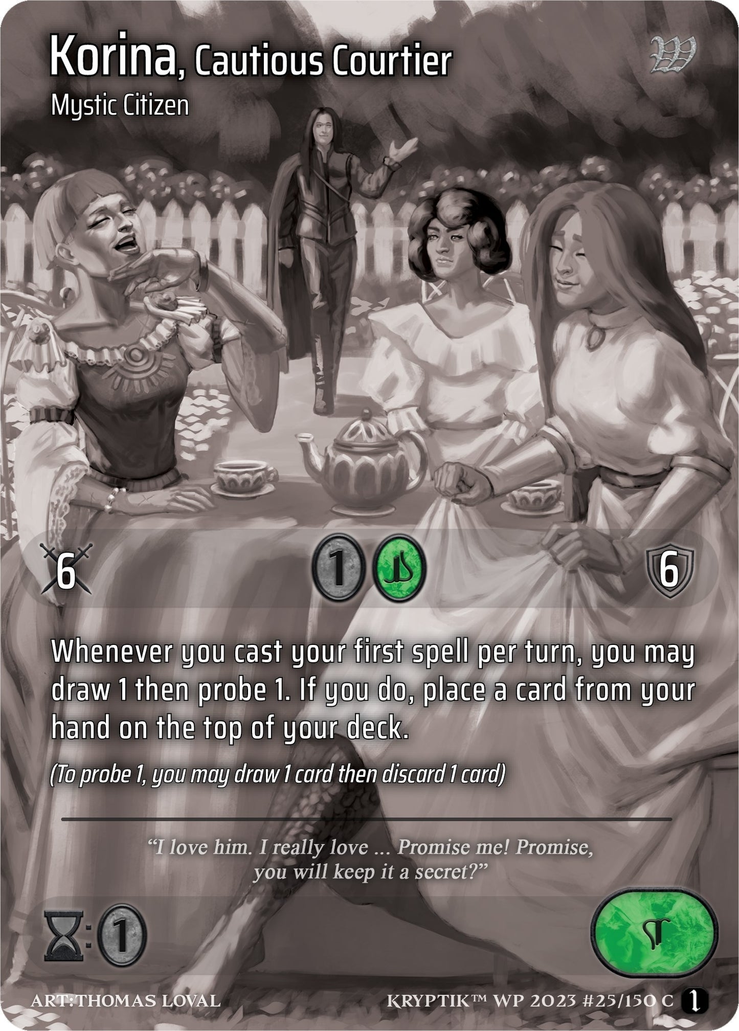 Korina Cautious Courtier (25) [KPTGC] - Kryptik TCG Single